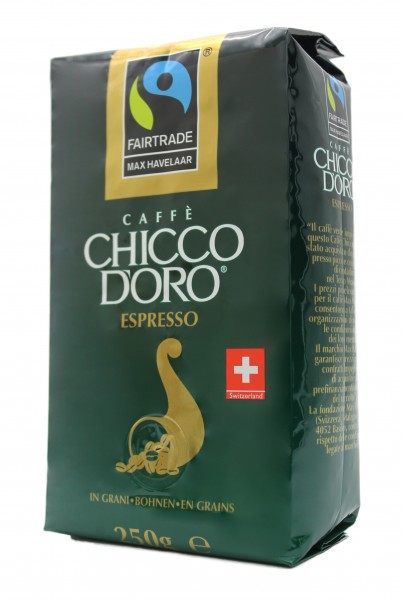 CHICCO DORO Max Havelaar Fairtrade 250g, ganze Bohnen