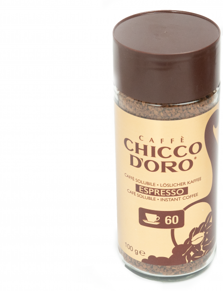 Chicco d'Oro Löslicher Kaffee Espresso, 100g im Glas